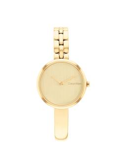 Calvin Klein - Bangled Light Gold 28 mm Dial Women Analog Watch (25200279) (M)