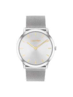 Calvin Klein - Exceptional Silver 37.5 mm Dial Unisex Watch (25300001) (M)