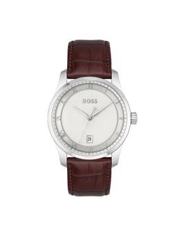 Boss - Principle Qtz Basic Calendar 41 mm White Dial Men Watch (1514114) (M)