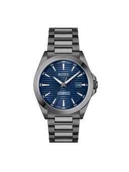 Boss - Strike Qtz Basic Calendar 41 mm Blue Dial Men Watch (1514175) (M)