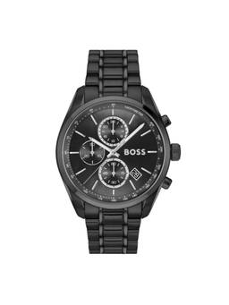 Boss - Grand Prix 44 Qtz Fashion Chrono 44.5 mm Black Dial Men Watch (1514298) (M)