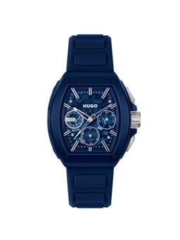 Hugo - Id Skeleton Chronograph Blue 42.7 mm Dial Men Watch (1530443) (M)