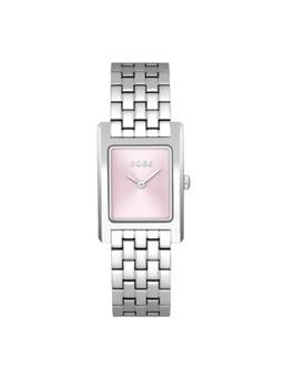 Boss - Lucy Qtz Basic Slim 23 mm Pink Dial Women Watch (1502743) (M)