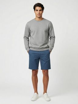 Nobero - Men Cargo Blue Chino Shorts