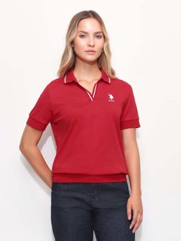U.S. POLO ASSN. - Solid Tipped Collar Regular Fit Polo T-Shirt