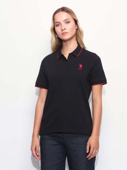 U.S. POLO ASSN. - Solid Tipped Collar Regular Fit Polo T-Shirt