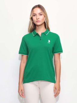 U.S. POLO ASSN. - Solid Tipped Collar Regular Fit Polo T-Shirt