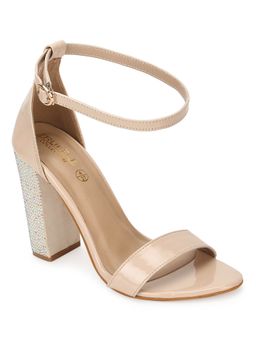Truffle Collection - Nude Solid Heels