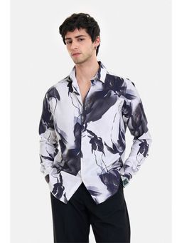 Snitch - Abstract Full Sleeves Slim Shirt for Men