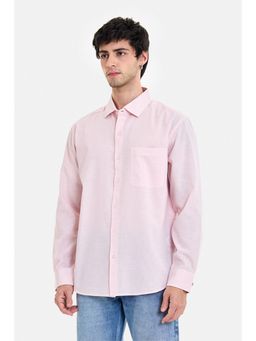 Snitch - Light Pink Full Sleeves Regular Casual Shirt for Men
