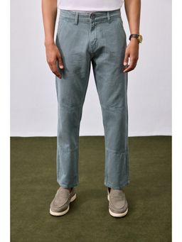 UNSTD - Men Green Stylized Straight Fit Cut and Sew Denim Jeans