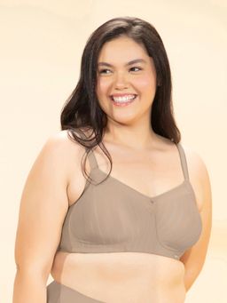 Amante - Women Nude Non Padded Non Wired Contour Comfort Minimizer Bra
