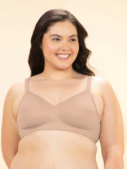 Amante - Women Nude Non Padded Non Wired Delight Comfort Minimizer Bra