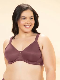 Amante - Women Burgundy Non Padded Wired Delight Minimizer Bra