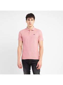 Levi's - Mens Pink Solid Slim Fit Polo T-Shirt