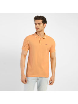 Levi's - Mens Orange Solid Polo T-Shirt