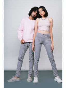 FREAKINS - Unisex Grey Skinny Jeans