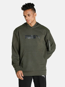 Puma - Nu-tility Mens Green Hoodie