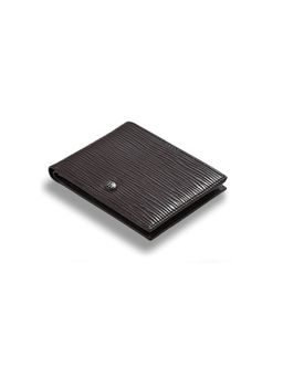 HALDEN - Men Brown Leather Textured Wallet