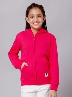 Alan Jones - Cotton Solid Hoodie - Hot Pink