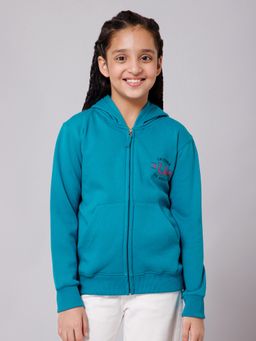 Alan Jones - Cotton Solid Hoodie - Dark Turquoise