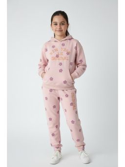Alan Jones - Cotton All Over Print Hoodie & Joggers - Pink