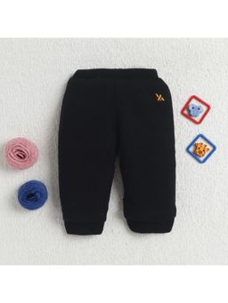 Yellow Apple - Soft Knitted Warm Joggers - Black