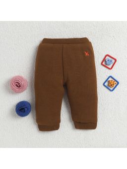 Yellow Apple - Soft Knitted Warm Joggers - Brown