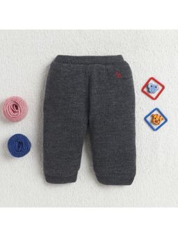 Yellow Apple - Soft Knitted Warm Joggers - Charcoal