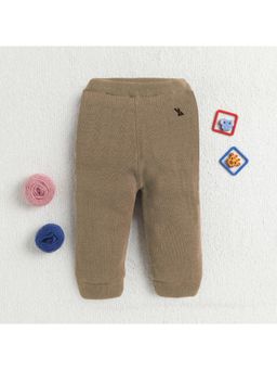 Yellow Apple - Soft Knitted Warm Joggers - Rust