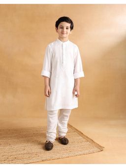 Fabindia - White Cotton Chikankari Modern Heirloom Long Kurta
