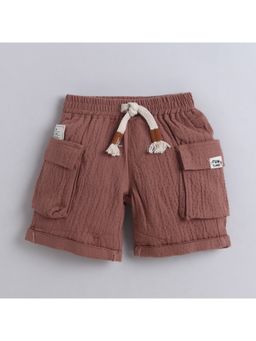Little Kangaroos - Boys Mauve Solid Shorts