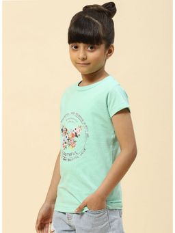 Monte Carlo - Green Monte Carlo Girls Regular Fit Half Sleeve Top