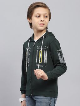 Monte Carlo - Green Boys Regular Fit Full Sleeve T-Shirt with Jacket