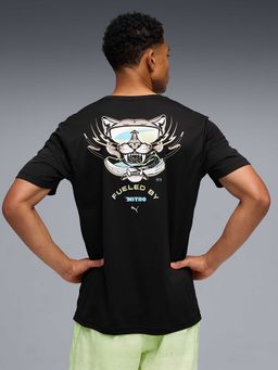 Puma - Mens Sweat-Wicking Nitro Graphic Running T-Shirt Black