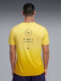 Puma - X Hyrox Mens Ombre Training T-Shirt Yellow