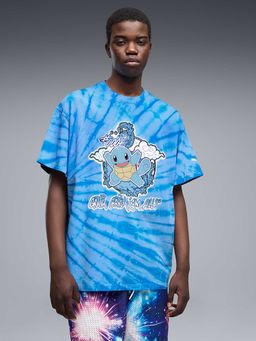 Puma - X Pokemon Mens Graphic Oversized Basketball T-Shirt Blue
