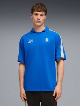 Puma - King Mens Relaxed Fit Fanpack Collar Jersey Italy Blue