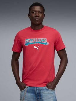 Puma - Portugal Ftblculture Mens Graphic Printed T-Shirt Red