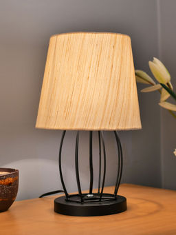 Homesake - Metal Wire Cage Base Fabric Drum Shade