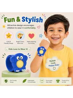Safe-O-Kid - Cute Elephant Design Mosquito Repellent Slap Band (1-2 Years)