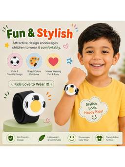 Safe-O-Kid - Cute Football Design Mosquito Repellent Slap Band (1-2 Years)