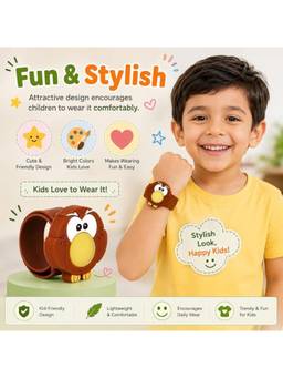 Safe-O-Kid - Cute Owl Design Mosquito Repellent Slap Band (1-2 Years)