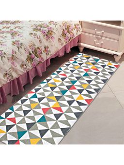Saral Home - Cotton Printed Runner-Grey-50X180 Cm