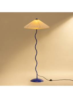 Fig Living - White Wavy Floor Lamp