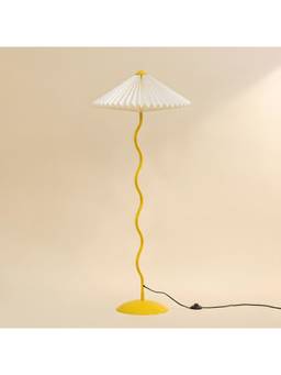 Fig Living - White Wavy Floor Lamp