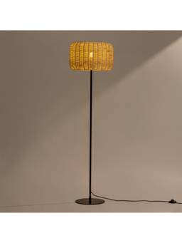 Fig Living - Bird's Nest - Rattan Floor Lamp