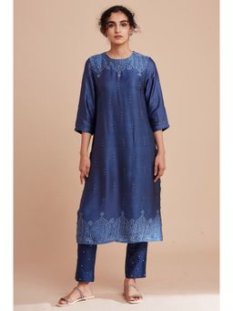 Folksong - Blue Printed Kurta