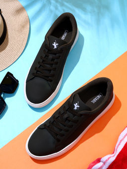Cantabil - Men Black Solid Casual Sneakers