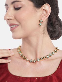 Gahan - Premium Kundan Princess Necklace with Earrings